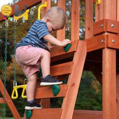 Tucson Cedar Wooden Swing Set by Backyard Discovery for Ultimate Outdoor Fun