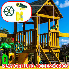 3 Pcs Playground Accessories for Kids Outdoor Swing Set Accessories Playground E
