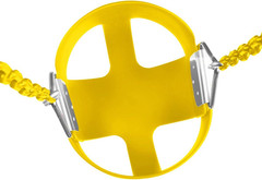Toddler Swing, Full Bucket Baby Swing Seat & Iron Chains (Yellow) | Baby Swing O