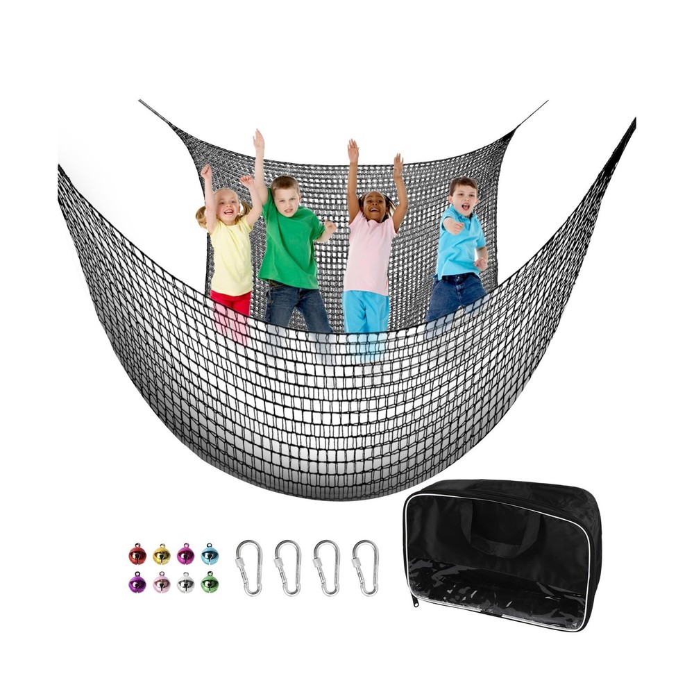 Climbing Cargo Net – 6.5′ x 9.8′, Double Layer Playground Safet… USA FAST SHIP