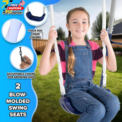 Arcadia Metal Swing Set for Kids Trapeze 2 Person Glider 5ft Slide Outdoor Backy