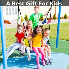 48 inch Tree Swing, Larger Saucer Flying Swing for Whole Family, 900lbs Weigh…