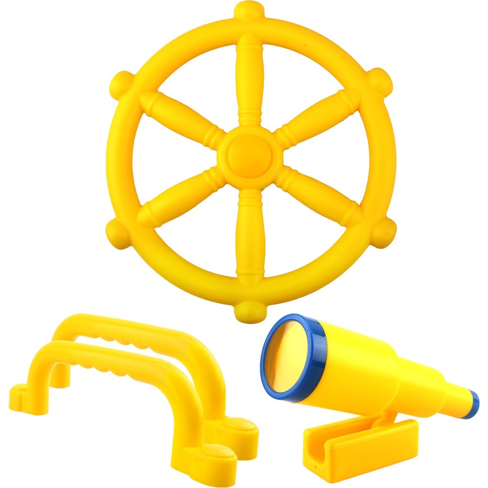 4 Pcs Kids Playground Accessories Outdoor Plastic Steering Playset Wheel Tele…