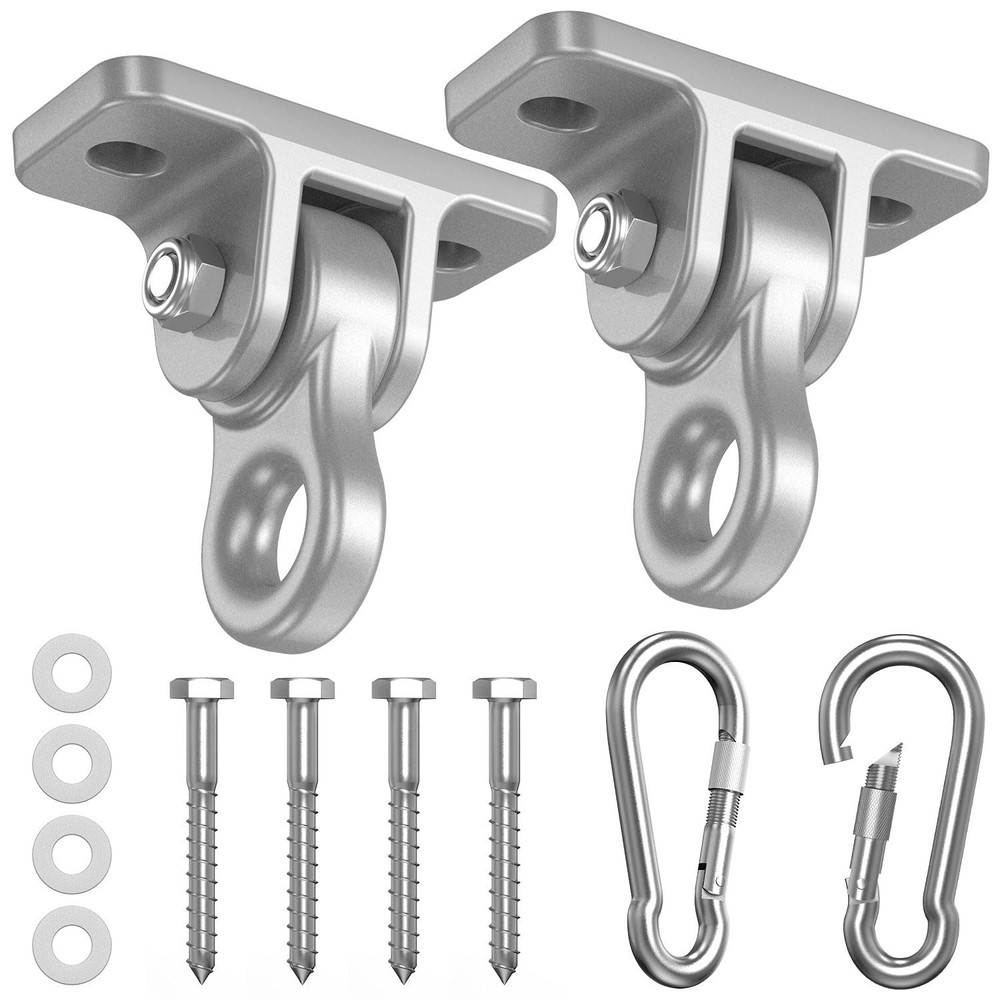 Heavy Duty Swing Hangers, Indoor-Outdoor Hooks, 2-Pack