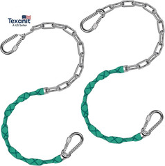 2 Pcs 85″ Heavy Duty Swing Chains, 1000LB Capacity Stainless Steel Hanging Chain