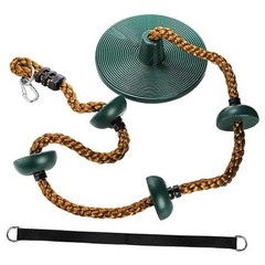 Climbing Rope with Platform and Disc, Tree Swing Seat Set Outdoor Playground