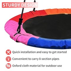Tree Swing, Saucer Flying Swing 40 Inch for Kids, 900lbs Weight Multicolor