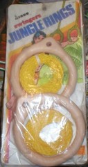 VINTAGE JUNGLE RINGS FOR CHILDREN SWINGERS SOLD AS IS