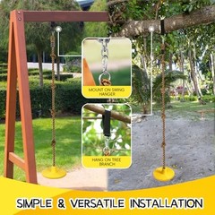 Tree Swing for Kids Swing Set Accessories Climbing Rope for Kids with Yellow