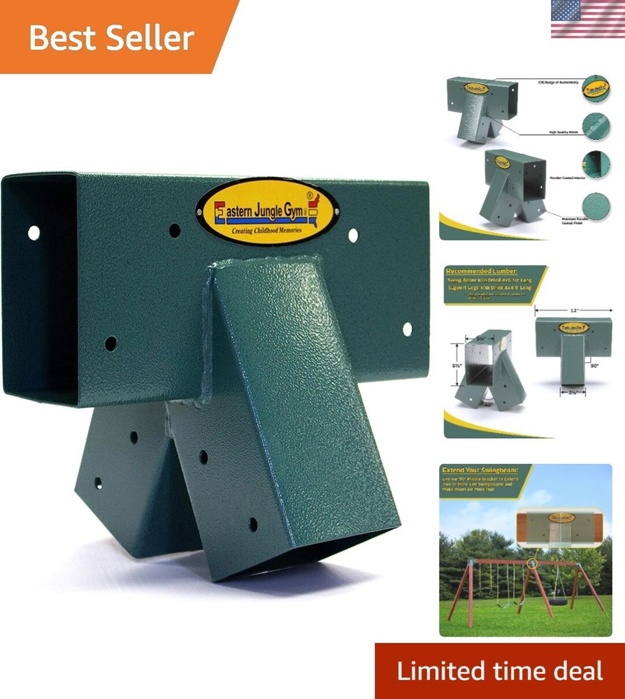 Easy 1-2-3 90° A-Frame Swing Set Bracket Heavy Duty for Ez, Simple Install – …
