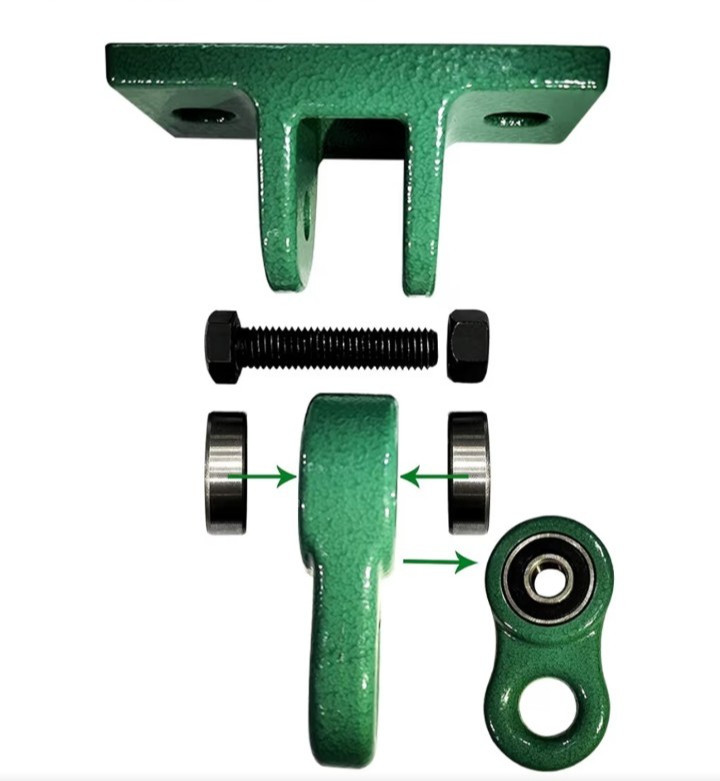 Heavy Duty Green Swing Hangers 500+ Lb Playground Porch Swing Powder Coat 2 Pack