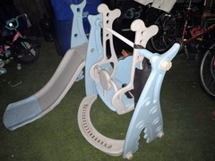 4-in-1 Slide Swing for Kids Toddlers – Sport Center Playset –