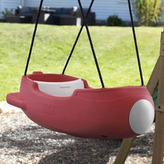 Step2 Rocket Swing for Two, Baby Outdoor Swing, Outside Maroon