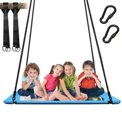 700lb Giant 60″ Platform Tree Swing Seat for Kids Adult Outdoor w/ Hanging Strap
