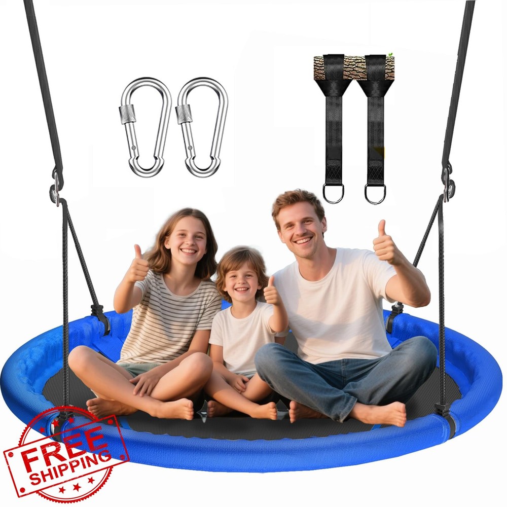 48″ Saucer Tree Swing Kids Adult Family 700lb Capacity Adjustable