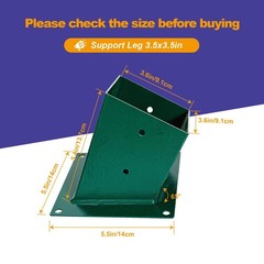 A-Frame Swing Brackets, 4×4 Base 4 Pcs (Inner Size 3.6″x3.6″) – Heavy Duty Sw…