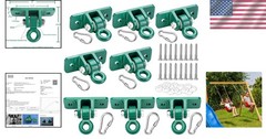 Swing Hanger 8 Pack with Heavy Duty Construction for Gymnastics and Porch Swings