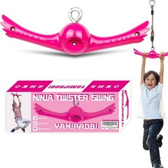 Ninja-Twister Swing Spins Set: Slackline Attachments – 360� Handle Twist-Spin Fl
