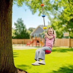 Colorful Tree Swing Set – Outdoor Playground Accessories