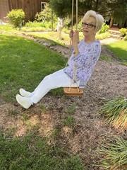 Handcrafted Wood Tree Swing /Handspliced Rope at Seat comes with 12′ per side
