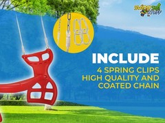 SWING SET STUFF INC. GLIDER WITH ROPE KIT RED toys boy girl outdoor fort 0305
