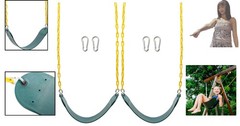 Durable Outdoor Swing Set Replacement Seats – 2PCS with Snap Hooks Included