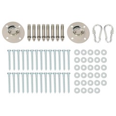 12″ Pair Brand New 1-2-3 A-Frame 2 Brackets for Swing Set W/ All Hardware