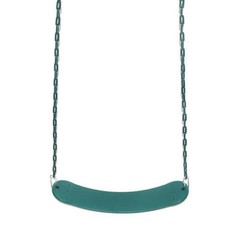 (2x) GREEN Swing Set Seat Durable Vinyl Coated Chains 120# Capacity Playground