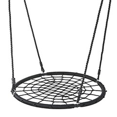 Spider Web Saucer Swing 40 inch for Tree Kids with Steel Frame and Hanging Rope
