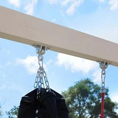 10000 lb Capacity Heavy Duty Swing Hangers for Wooden Sets Hooks Silver,Set of 2