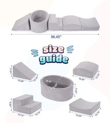 Foam Climbing Blocks with Ball Pit Designed for Toddlers Aged 1-3 -Great for …