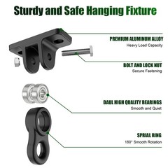 Playground Swing Hangers – Heavy Duty Hanging Swing Hooks, Anti-Rust Aluminum…