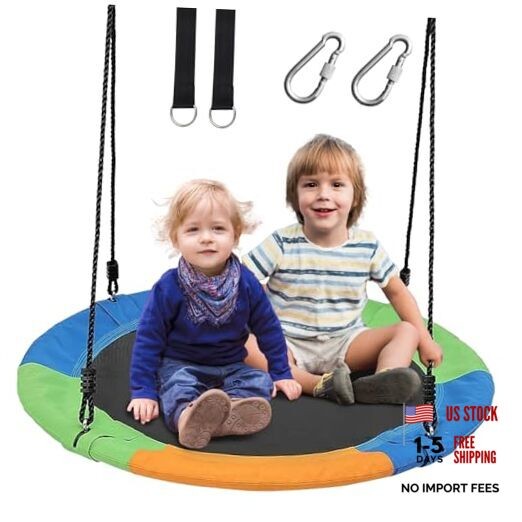 Tree Swings for Kids Outdoor, 40 Inch Diameter 600lb Weight & 3 colors