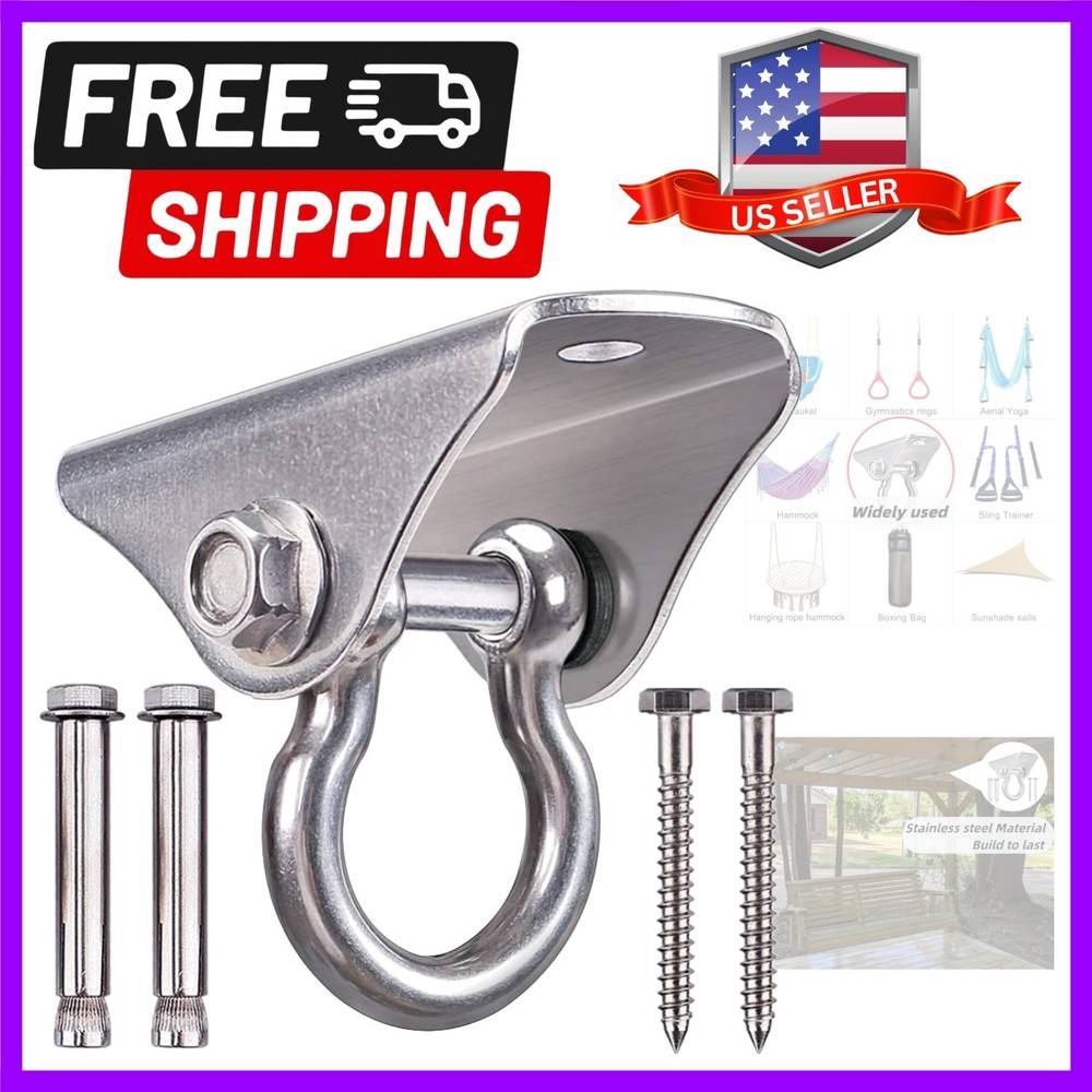 Heavy Duty Swing Hanger Stainless Steel Ceiling Swing Hooks 1 Pack | 180° Swi…