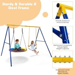 Frame Extra Large Swing Stand 660 LBS Heavy-Duty Steel Swing Anti-Slip Footpads