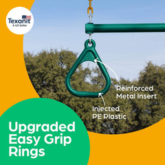 Swing Sets for Backyard, Monkey Bars & Swingset Accessories – Set Includes 18″ T