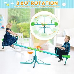 Seesaw Sit and Spin Teeter Totter 360 Swivel Kids Outside Toys Set Rotating NEW