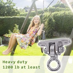 Stainless Steel Heavy Duty Swing Hanger 180°+360° Ceiling Mount for Yoga, Ham…