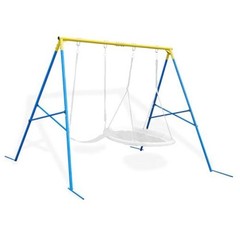 Swing Stand A Frame for 2 Swings,550lbs Metal Saucer Tree Swing Frame Blyw