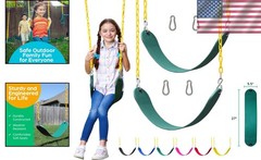 Durable Outdoor Swing Set Replacement Seats – Pack of 2 with Heavy Duty Chains