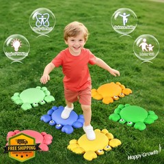 TOPNEW Stepping Stones Kids Non-Slip Balance Obstacle Course