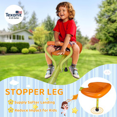 Kids Seesaw Playground Equipment Swivel Teeter Totter with 360 Degree Rotating,