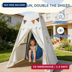 Swing Stand Frame with Sensory Pod Swings and Kids Tent,Play Tent,Heavy Duty Met