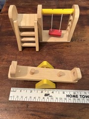 Ryan’s Room Dollhouse Playground Set – Swing Set-Ladder-Teeter Totter