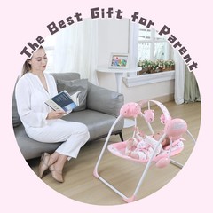 Portable Baby Swing for Infants, Compact & Foldable Infant Swing with 5-Speed…