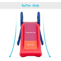 2 Step Children Folding Slide Plastic Fun Toy Up-down For Kids Indoor & Outdoor
