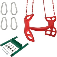 SWING SET STUFF INC. GLIDER WITH COATED CHAIN KIT RED play boy girl fun toy 0304
