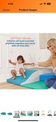 ECR4Kids SoftZone Adventurer’s Summit Slide, Corner Climber, Contemporary