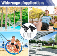 Heavy-Duty Swing Hangers Set for Indoor/Outdoor Use – 1800 Lb Capacity