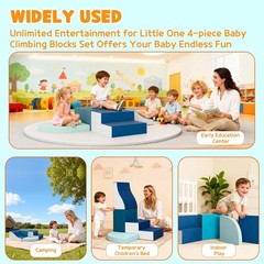 Garvee Foam Climbing Blocks for Toddlers 1-3, 4-Piece Baby Climbing Toys, Ind…